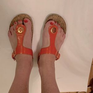 Tory Burch Orange Sandals
